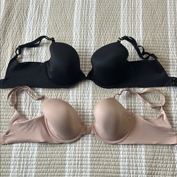 Black and Nude Women's Intimates Bra Set - Picture 1 of 4